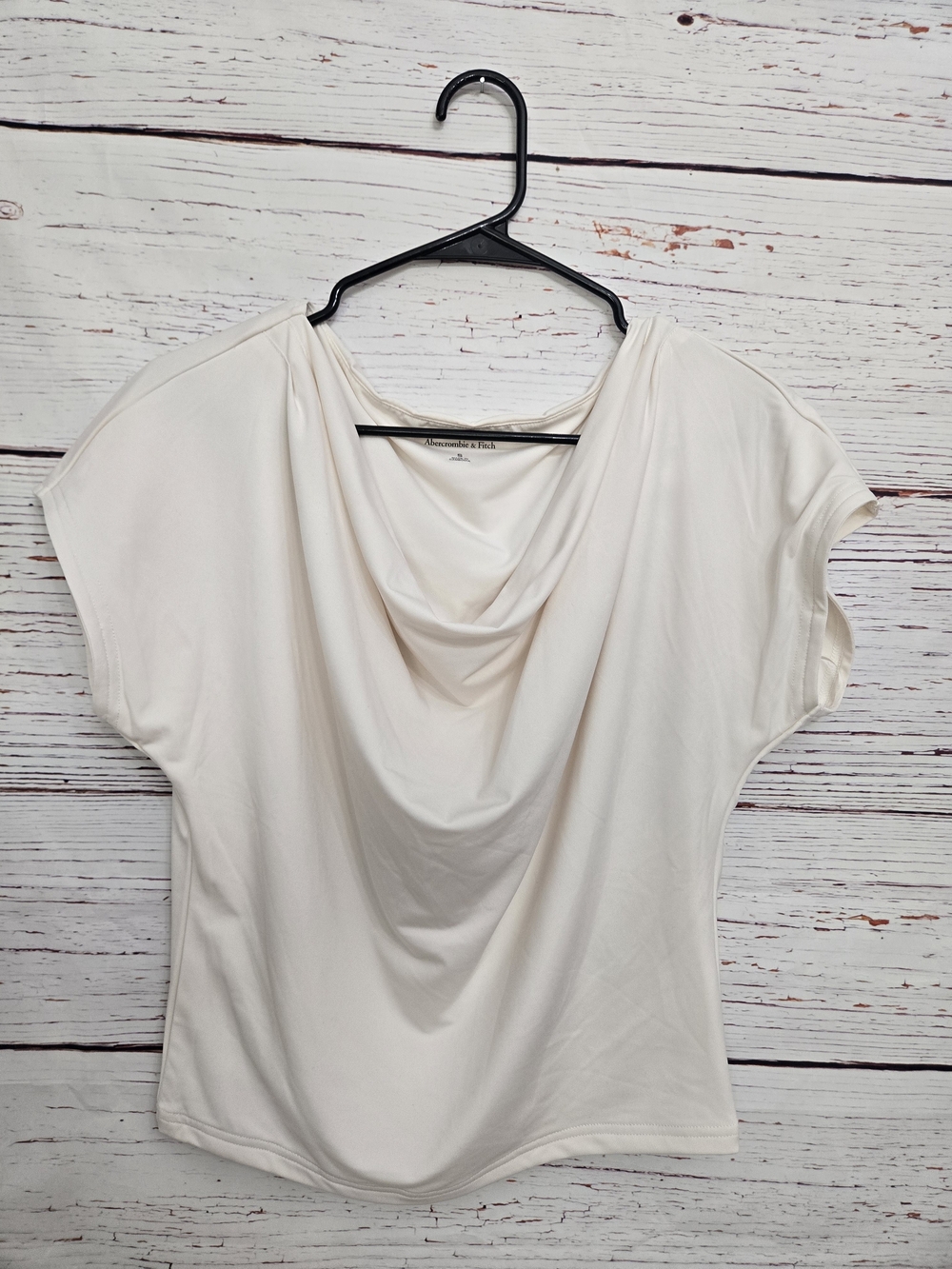 Abercrombie & Fitch Draped Asymmetrical Cowl Neck Top Size S